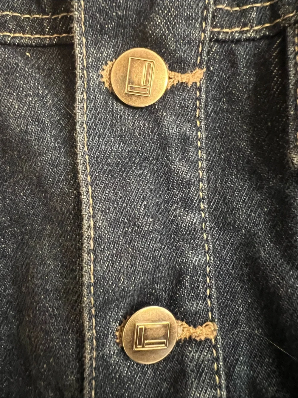 FUBU Kid’s Dark Blue Denim Jacket with Contrast Stitching